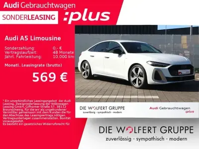 Gebraucht Audi A5 Edition .1 299 PS (219 kW) 2025 Gletscherweiß metallic Limousine