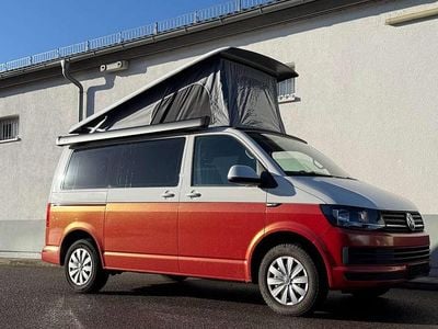 Gebraucht VW T6 Beach 150 PS (110 kW) 2019 Sunsetrot/weiß foliert Van