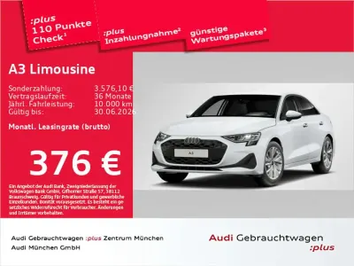 Brugt Audi A3 Ambiente 150 HK (110 kW) 2025 Hvid Sedan