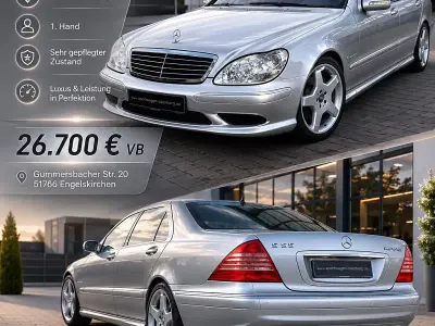 Gebraucht Mercedes S55 AMG AMG 500 PS (367 kW) 2002 Silber Limousine