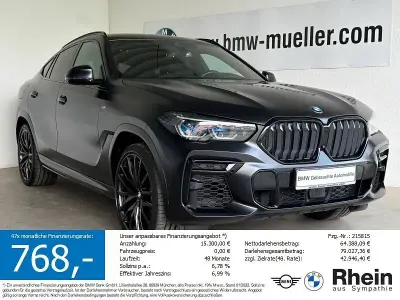 Gebraucht BMW X6 M50 Sport Line 530 PS (389 kW) 2023 Schwarz SUV