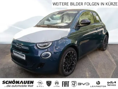 Neu Fiat 500C La Prima 65 PS (47 kW) 2026 Grün Cabrio