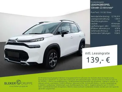 Brugt Citroën C3 Aircross Shine 110 HK (80 kW) 2023 Hvid SUV