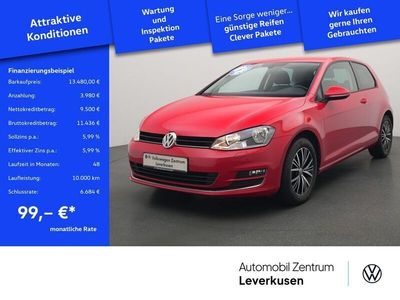 Tornadorot Gebraucht 2016 VW Golf VII Allstar Limousine | 14.580 € (Fairer Preis)