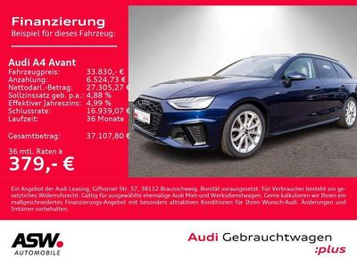 Gebraucht Audi A4 S-Line 204 PS (150 kW) 2023 Navarrablau metallic Kombi