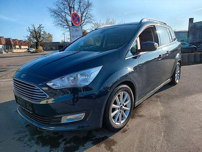 Gebraucht Ford Grand C-Max Titanium 125 PS (91 kW) 2017 Blau Van / Kleinbus