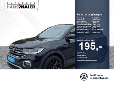 Deep black perleffekt Gebraucht 2022 VW T-Cross Style SUV | 22.899 € (Fairer Preis)