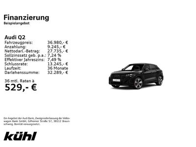 gebraucht Audi Q2 35 TFSI S tronic S line 19`Assist. AHK Matrix MMI plus Optik schwarz