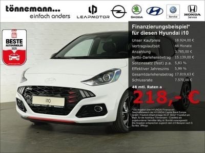 Neu Hyundai i10 N Line 90 PS (66 kW) 2025 Weiss Kleinwagen