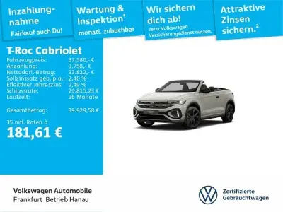Gebraucht VW T-Roc Cabriolet R-line 150 PS (110 kW) 2025 6u ascotgrau Cabrio