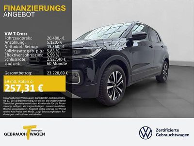 Gebraucht VW T-Cross United 110 PS (80 kW) 2021 Schwarz SUV