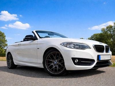 Usata BMW 220 Sport Line 184 CV (135 kW) 2015 Bianco Cabrio