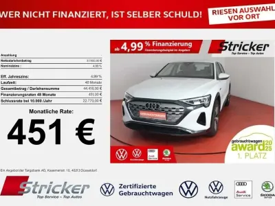 Gebraucht Audi Q8 e-tron Advanced Plus 250 kW (340 PS) 2023 Gletscherweiß metallic (metallic) SUV