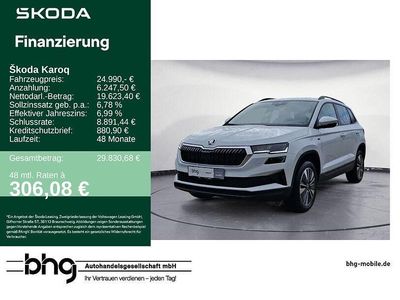 Gebraucht Skoda Karoq Tour 116 PS (85 kW) 2025 Weiß SUV