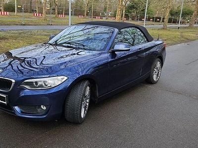 Usata BMW 220 184 CV (135 kW) 2015 Blu Cabrio
