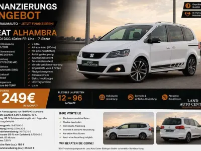 Gebraucht Seat Alhambra FR-Line 177 PS (130 kW) 2019 Weiß Van / Kleinbus