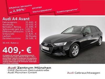 Mythosschwarz metallic Gebraucht 2022 Audi A4 Ambiente Kombi | 33.849 € (Teuer)
