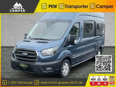 Gebraucht Ford Transit Nugget 131 PS (96 kW) 2021 Chjromablau metallic Limousine