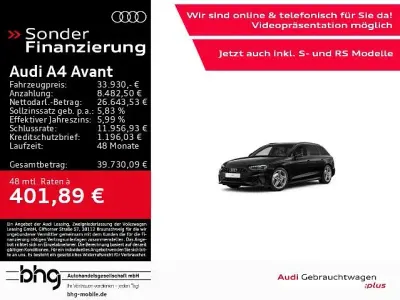 Gebraucht Audi A4 S-Line 204 PS (150 kW) 2023 Mythosschwarz metallic Van / Kleinbus