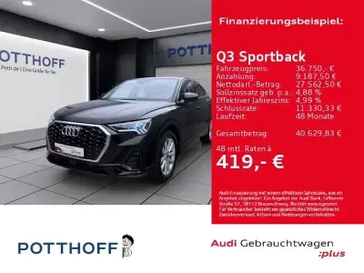 Gebraucht Audi Q3 Sportback Performance 150 PS (110 kW) 2025 Mythosschwarz metallic SUV