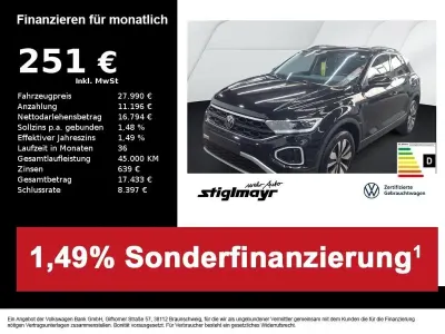 Gebraucht VW T-Roc Goal 150 PS (110 kW) 2025 Grenadillschwarz metallic SUV