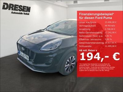 Gebraucht Ford Puma Titanium 125 PS (91 kW) 2025 Schwarz SUV