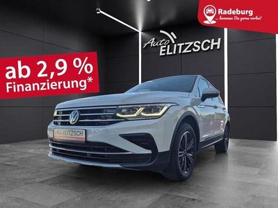 Pure white Gebraucht 2021 VW Tiguan Elegance SUV | 32.890 € (Etwas zu teuer)