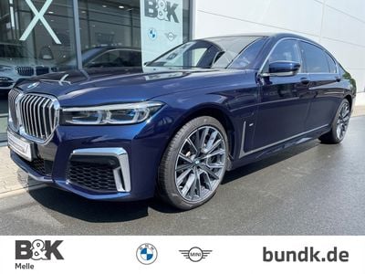 Second-hand BMW 745 Executive 394 CP (289 kW) 2021 Albastru Berlinǎ