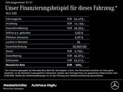 Gebraucht Mercedes GLC220 AMG 197 PS (144 kW) 2025 Unilack polarweiß SUV