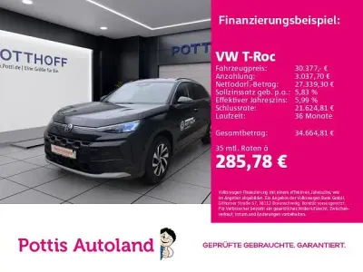 Gebraucht VW T-Roc Life 116 PS (85 kW) 2026 Schwarz SUV