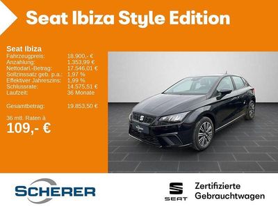 Gebraucht Seat Ibiza Style 116 PS (85 kW) 2024 Schwarz (metallic) Limousine