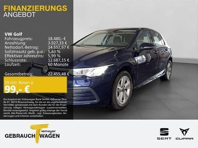Gebraucht VW Golf VIII Life 131 PS (96 kW) 2024 Blau Limousine