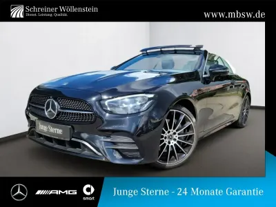 Gebraucht Mercedes E220 AMG 194 PS (142 kW) 2023 Metalliclack obsidianschwarz Cabrio