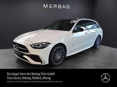 Gebraucht Mercedes C220 AMG 197 PS (144 kW) 2025 Unilack polarweiß Kombi