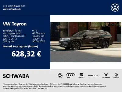 Nuova VW Tayron R-line 177 CV (130 kW) 2026 Nero SUV