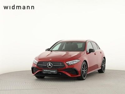 Designo patagonienrot metallic Gebraucht 2025 Mercedes A200 AMG Limousine | 33.850 € (Fairer Preis)
