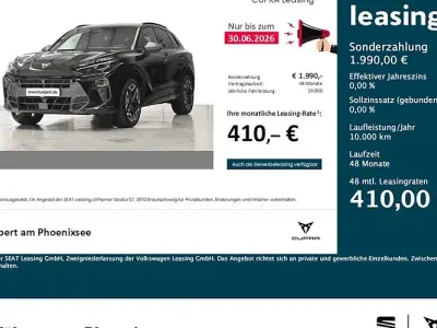 Neu Cupra Terramar 204 PS (150 kW) 2025 Magic schwarz metallic SUV