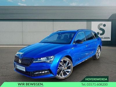 Raceblau metallic Gebraucht 2020 Skoda Superb SportLine Kombi | 20.180 € (Guter Preis)
