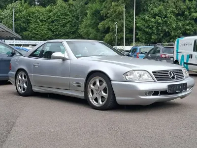 Gebraucht Mercedes SL500 Edition 326 PS (239 kW) 2002 Silver arrow metallic (777u) Cabrio