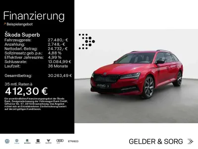 Gebraucht Skoda Superb SportLine 218 PS (160 kW) 2021 Velvetrot metallic Kombi
