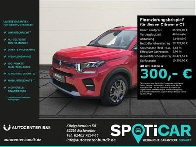 Gebraucht Citroën e-C3 83 kW (113 PS) 2025 Rot Kleinwagen