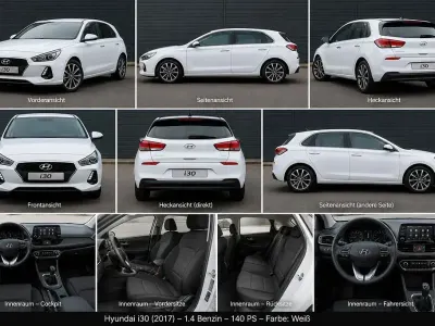 Gebraucht Hyundai i30 Trend 140 PS (102 kW) 2017 Weiß Limousine