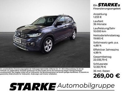Gebraucht VW T-Cross R-line 116 PS (85 kW) 2021 Schwarz SUV