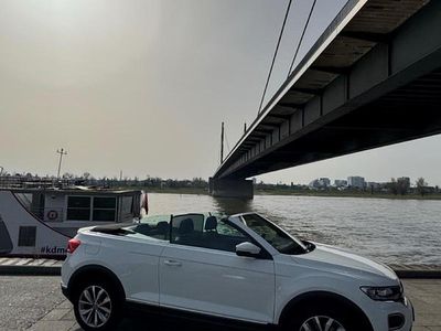 Gebraucht VW T-Roc Cabriolet 150 PS (110 kW) 2021 Weiß Cabrio