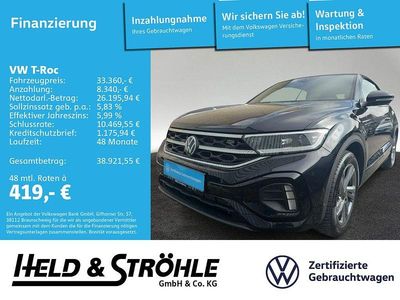Gebraucht VW T-Roc Cabriolet R-line 150 PS (110 kW) 2025 Deep black perleffekt Cabrio