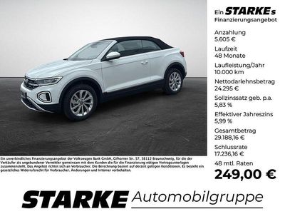 Neu VW T-Roc Cabriolet Style 116 PS (85 kW) 2025 Weiß Cabrio