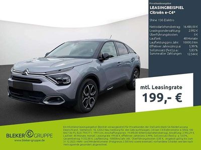 Gebraucht Citroën e-C4 Shine 100 kW (136 PS) 2021 Stahlgrau Limousine