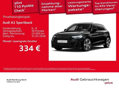 Gebraucht Audi A1 S-Line 116 PS (85 kW) 2025 0e mythosschwarz metallic Limousine