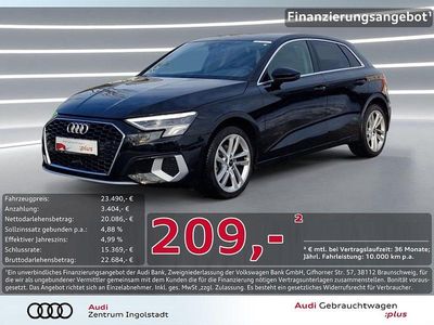 Schwarz Gebraucht 2023 Audi A3 Advanced Limousine | 23.490 €