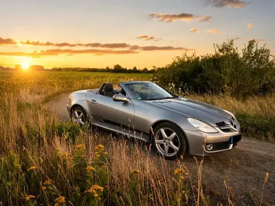Gebraucht Mercedes SLK200 185 PS (136 kW) 2009 Grau Cabrio